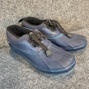 Baffin Lynx Womens 7 Navy Blue Duck Boots Waterproof Slip On Clogs Shoes